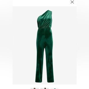 Express Emerald One-Shoulder Jumpsuit